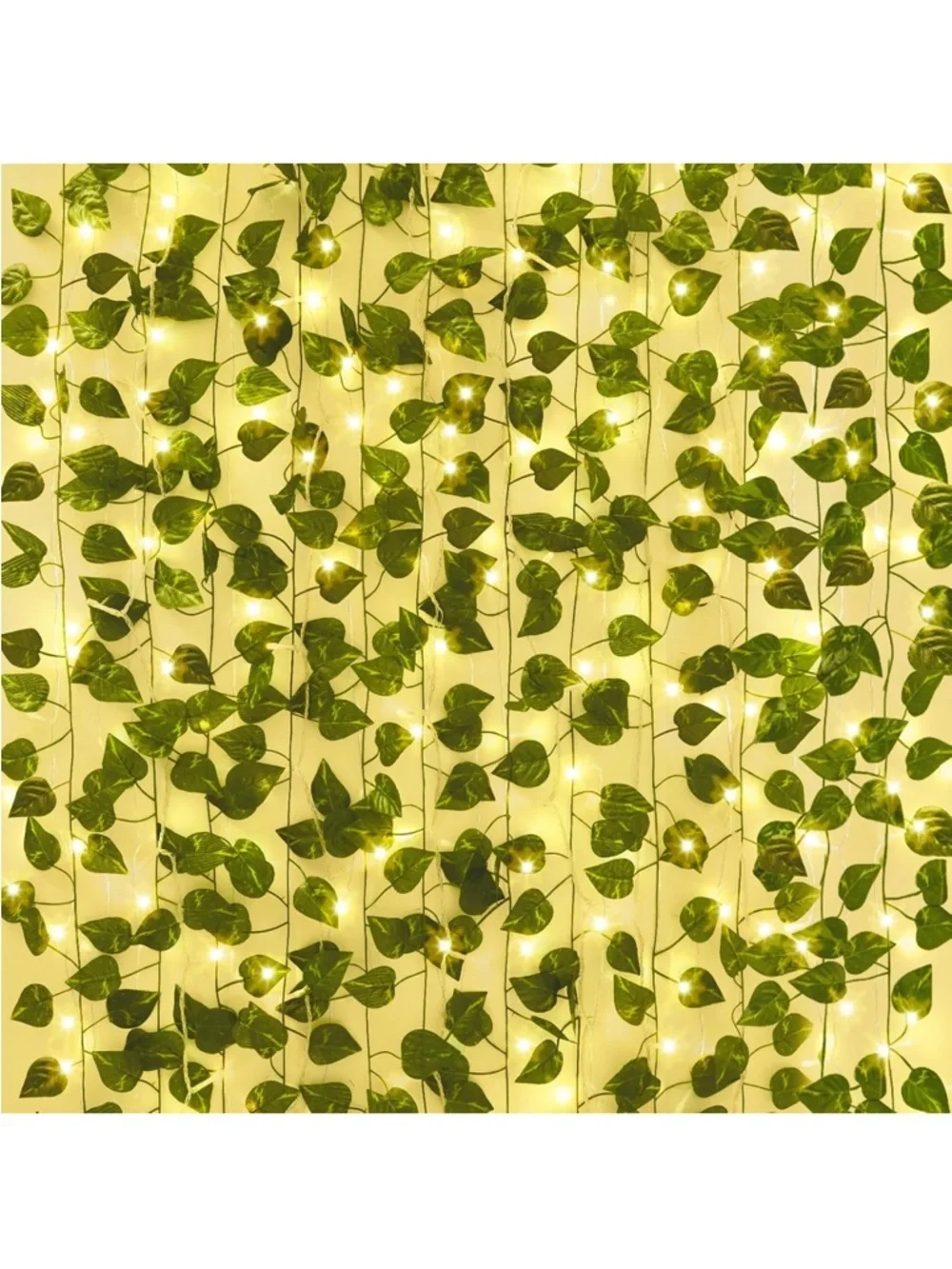 Fairy Light Vine Curtain - Green Leaf String Lights